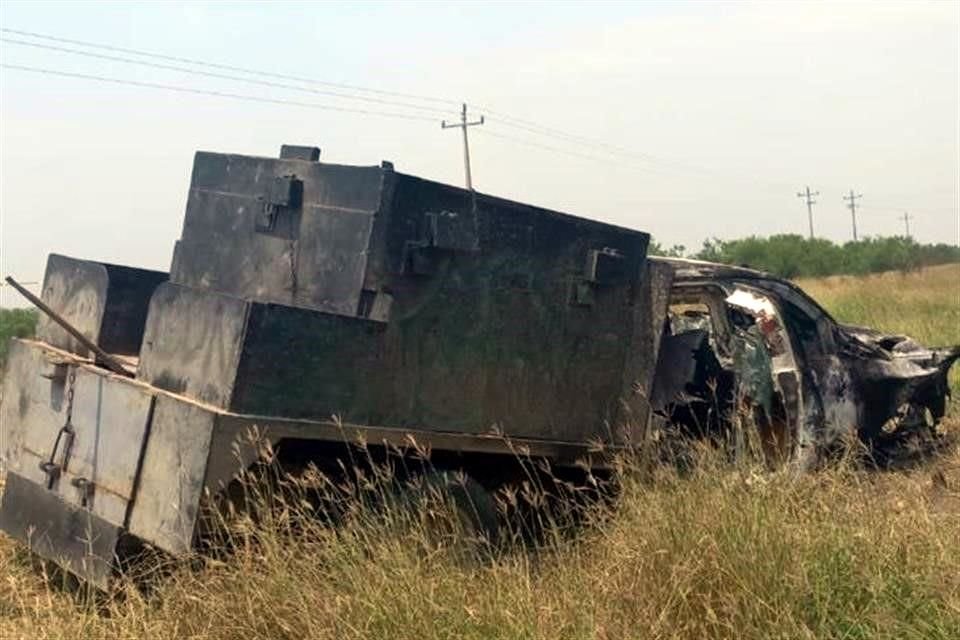 Los vehículos fueron encontrados quemados y destruidos en el kilómetro 33 de la Carretera a Camargo, en Doctor Coss. 