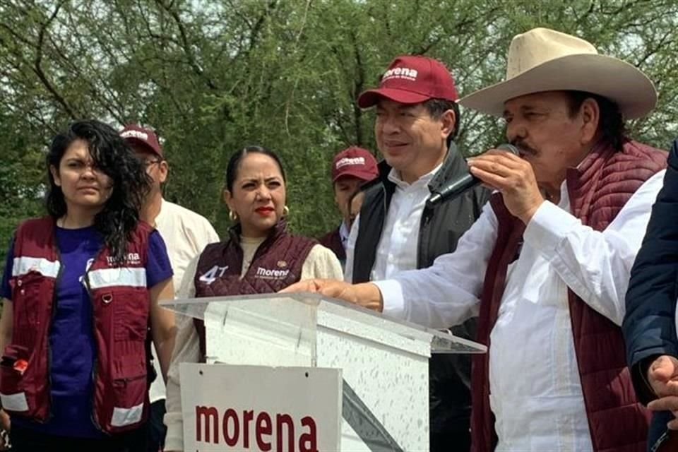 El dirigente nacional de Morena, Mario Delgado, acompaña este domingo al candidato Armando Guadiana Tijerina, en eventos en Saltillo.