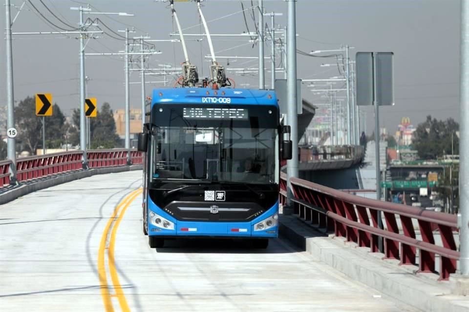 El Trolebús de Chalco contará con una ruta que seguirá sobre Ermita Iztapalapa hasta el Metro Constitución.