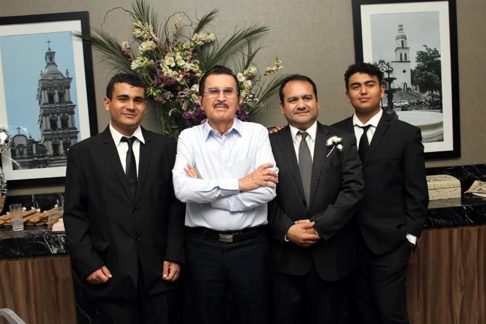 Luis César Miranda González, César G. González, Luis Rolando Miranda y Juan Pablo Miranda González