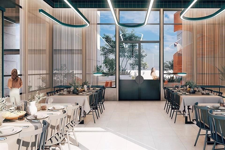 Restaurante Triple A en el piso 24.