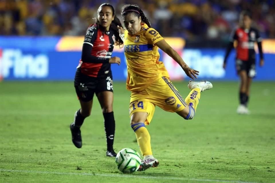 Tigres Femenil se impuso en el Uni 2-0 sobre el Atlas Femenil en el duelo de vuelta de los Cuartos de Final, con lo que avanzó a Semis del Clausura 2023 con global de 7-0.