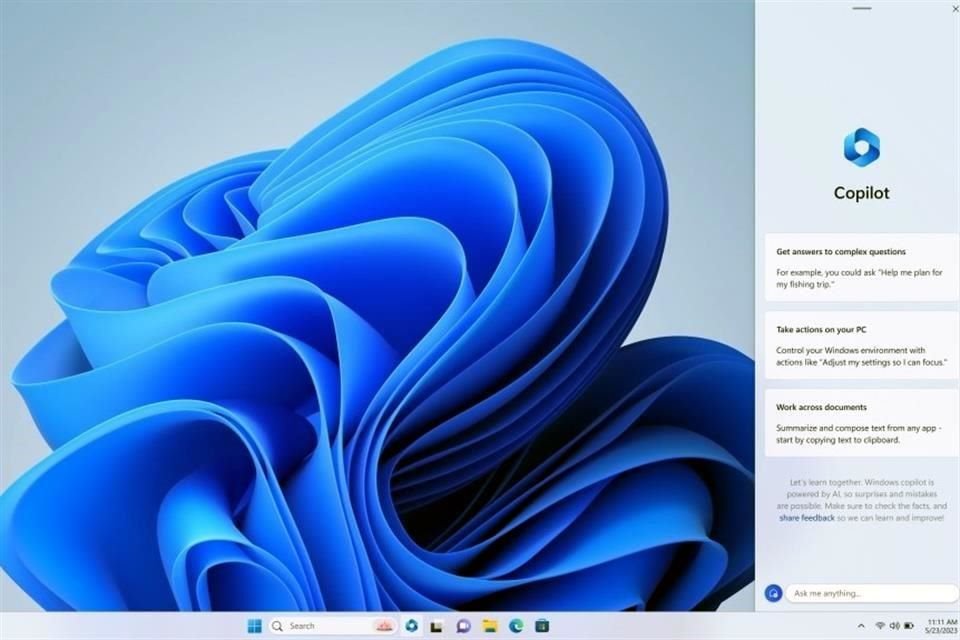 Windows Copilot comenzará a ser utilizado en una versión preliminar en junio; Microsoft no anuncia aún el lanzamiento para usuarios.
