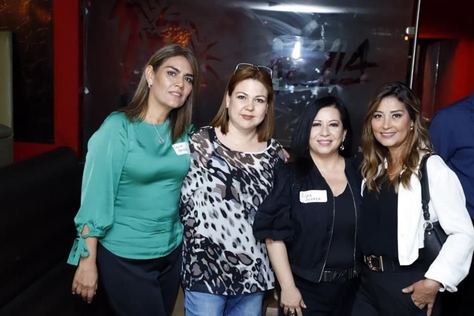 Laura Morales, Paty Sepúlveda, Alma Arteaga y Aurora Treviño