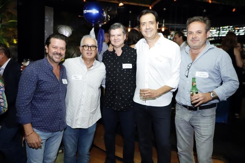 Javier Perches, Sergio Béjar, Alejandro Guajardo, César Chapa y Luis Galán