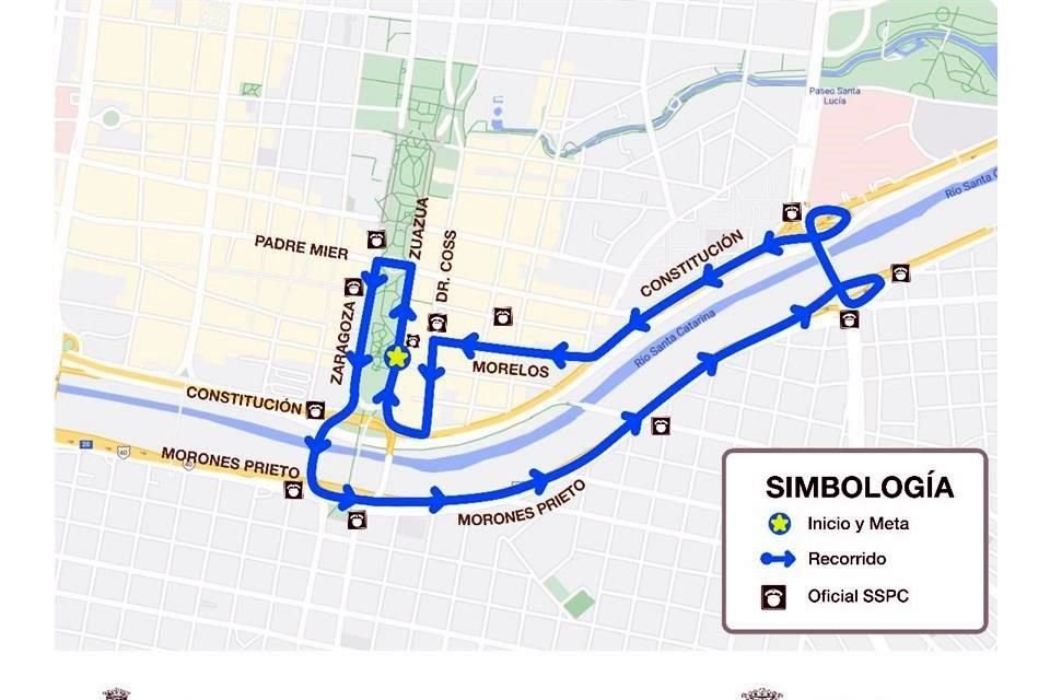 Operativo vial para la carrera 5k.