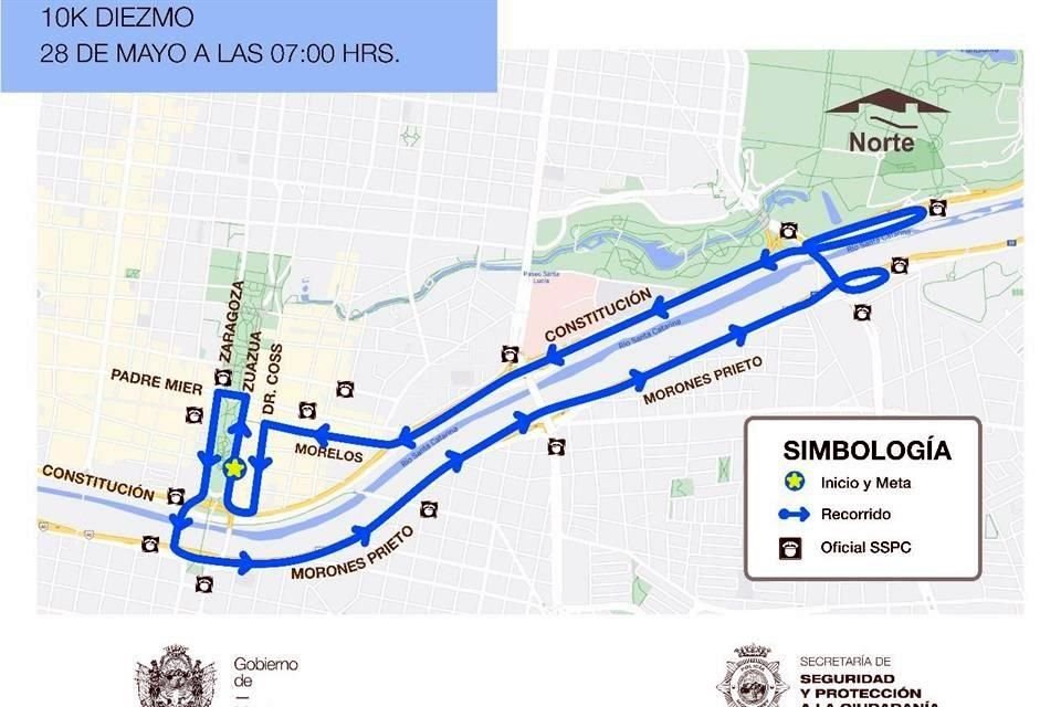 Operativo vial para carrera 10k.