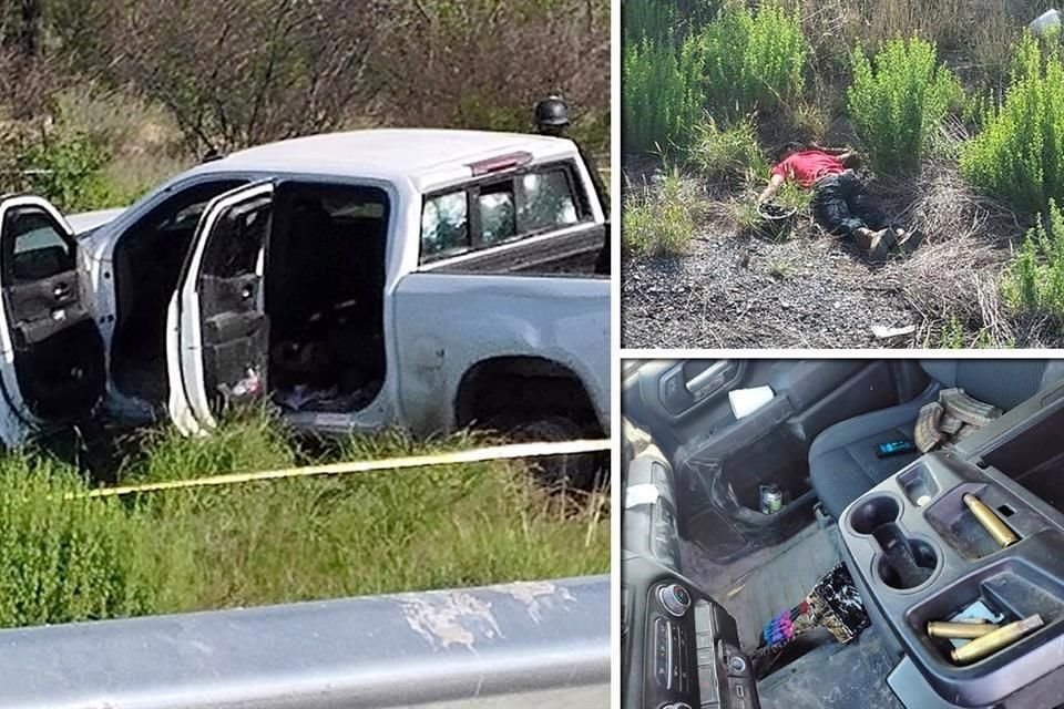 Los 10 sicarios que fueron abatidos viajaban en al menos tres camionetas blancas, que contaban con blindaje y en las que se halló armamento de alto poder.