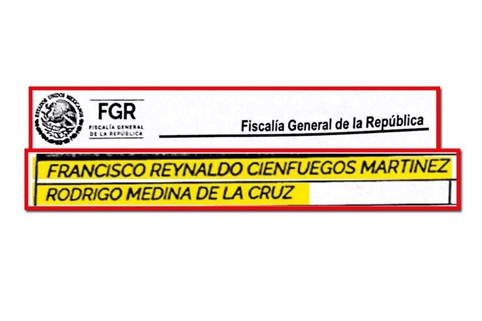 La FGR indaga tanto a Medina como a Cienfuegos.