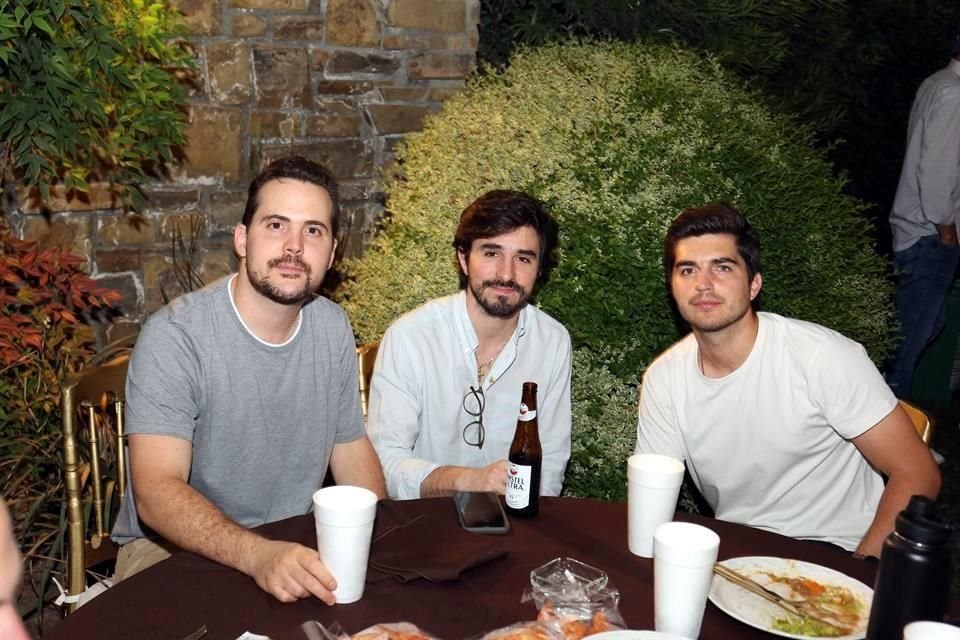 Gabriel Galante, Alejandro Villarreal y Hugo Martínez