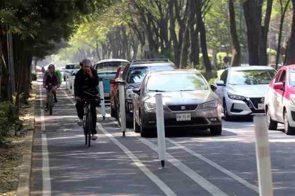 'Nos está faltando que esta infraestructura ciclista sea de alto estándar, que no sean sólo carriles de prioridad ciclistas o solamente señalados con pintura', dijo Areli Carreón.