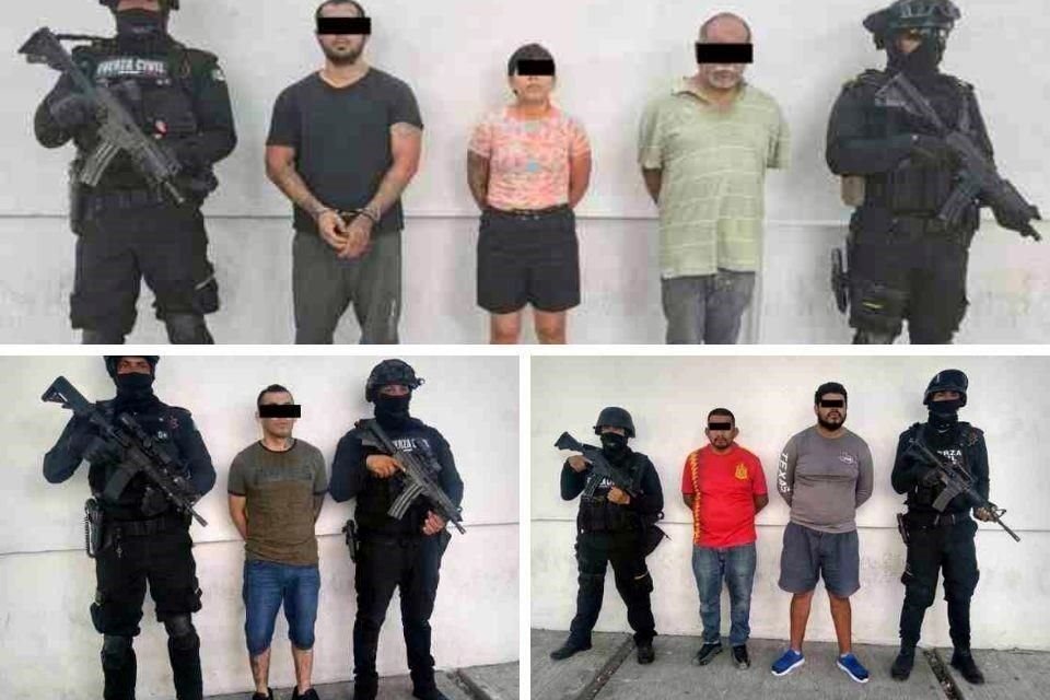 Los detenidos.