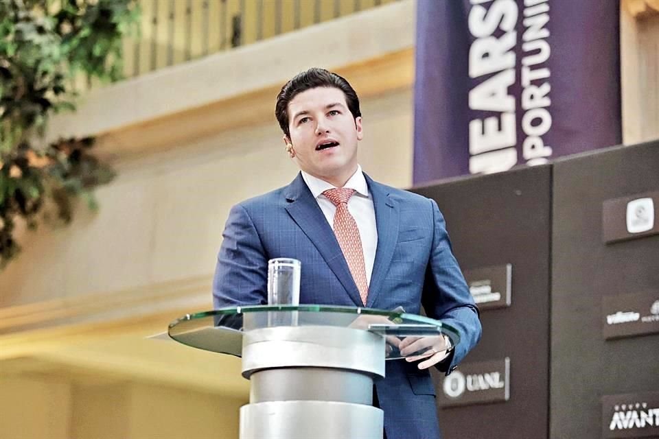 El Gobernador Samuel García participó ayer en el foro 'Nearshoring: oportunidad histórica', organizado por EL NORTE.