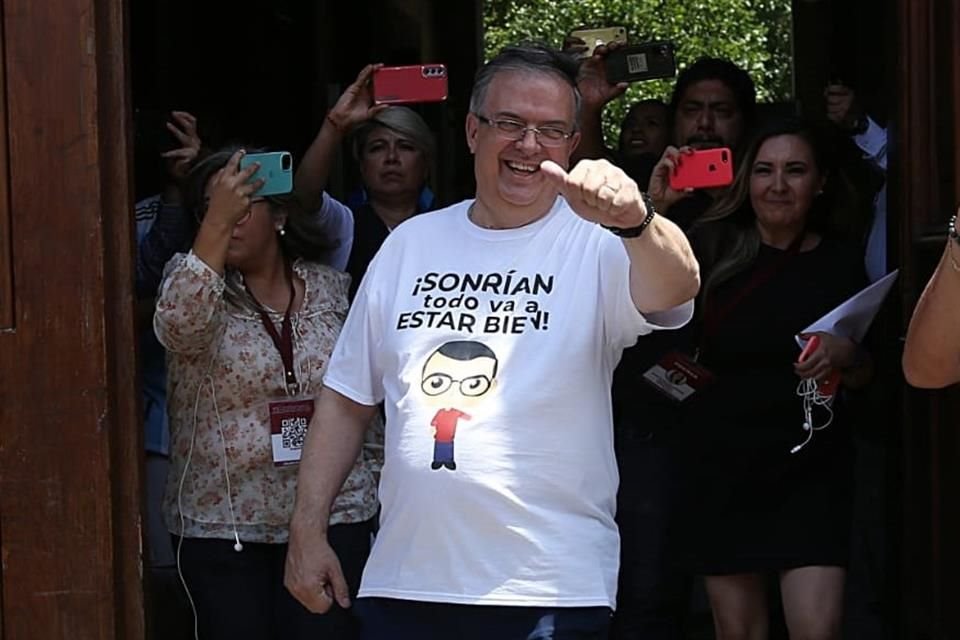 Marcelo Ebrard inició hoy su camino rumbo a 2024.