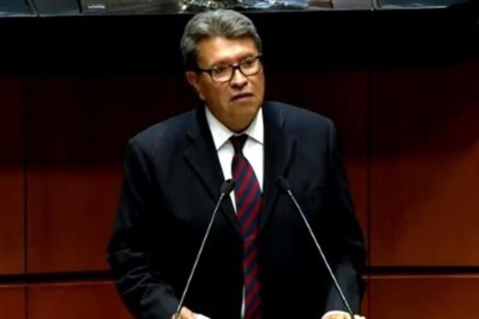 Ricardo Monreal en su discurso de despedida ante el pleno de la Comisión Permanente.