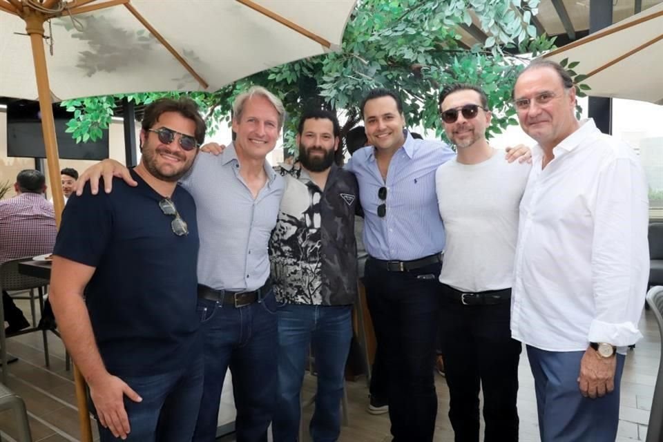 Alan Wapinski, Ricardo Margáin, Manuel Ancira, EL FESTEJADO, Alfonso Romo y Jorge García Segovia