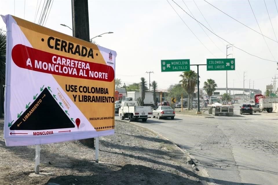 El Municipio de Escobedo anuncia que cerrará mañana a las 10:00 horas la circulación en ambos sentidos de la Carretera a Monclova.