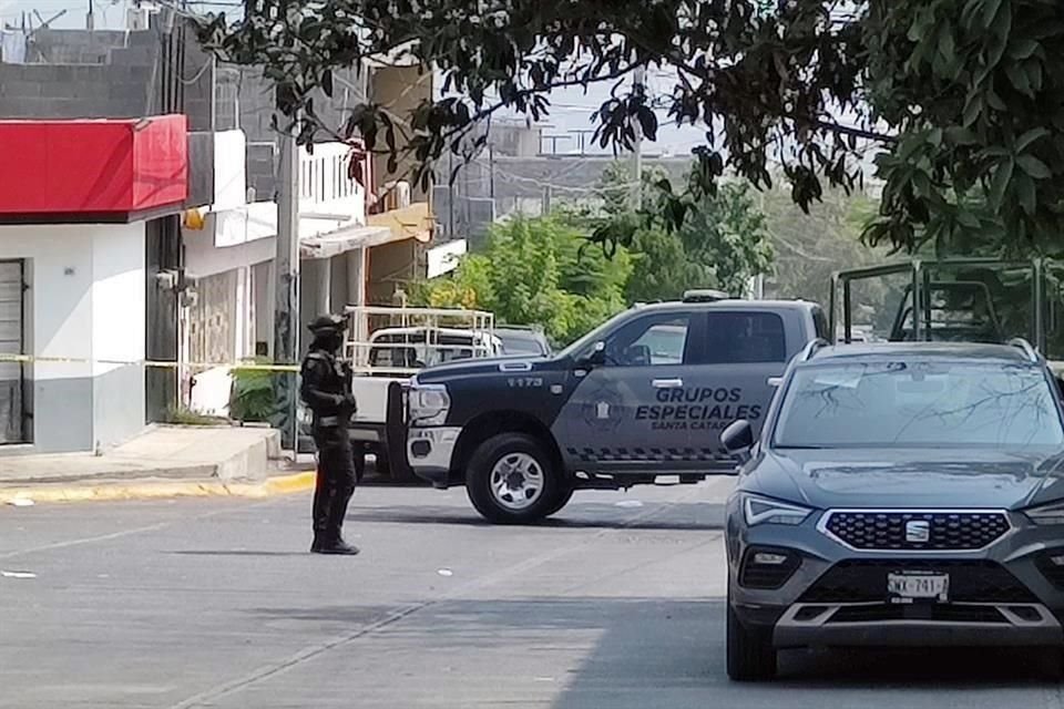 El presunto artefacto explosivo fue encontrado, en la Colonia Balcones de Santa Catarina.