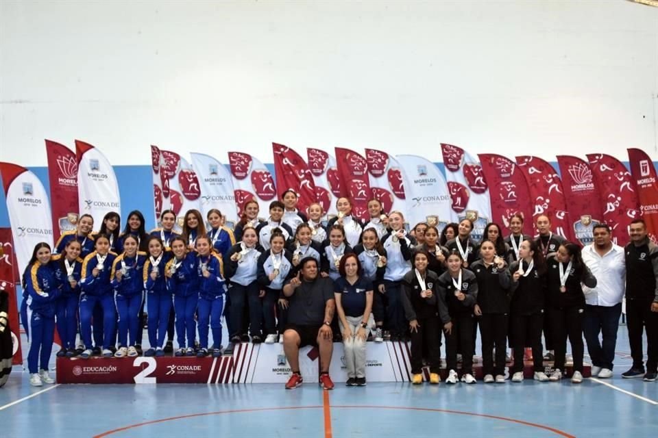 El equipo femenil de handball de Nuevo León logró el oro en los Nacionales Conade 2023.