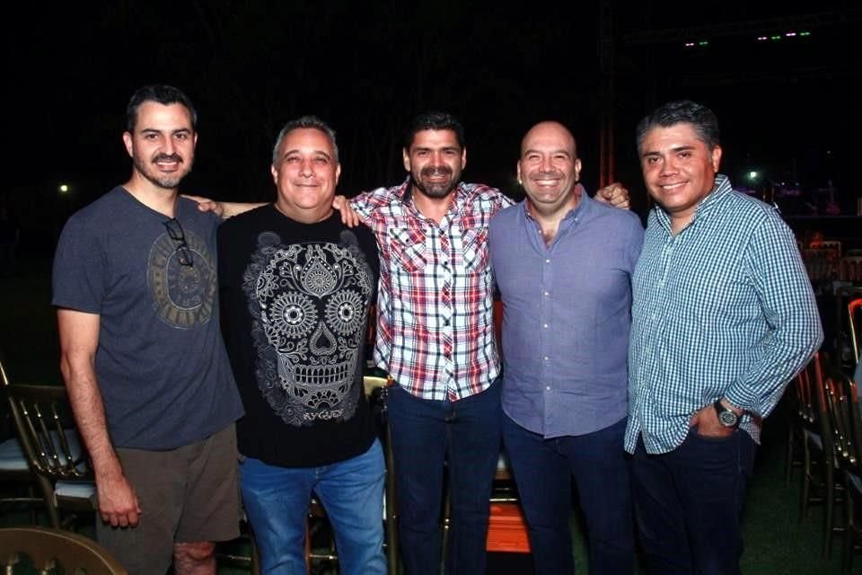 Rogelio Cantú, Jorge Cavazos, Víctor Cuervo, Alfredo Guedea y Anuar Muñoz