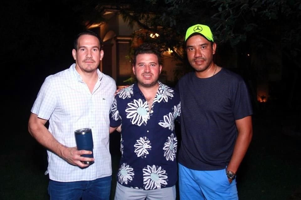 Poncho Villarreal, Jorge Leal y Edmundo Portilla