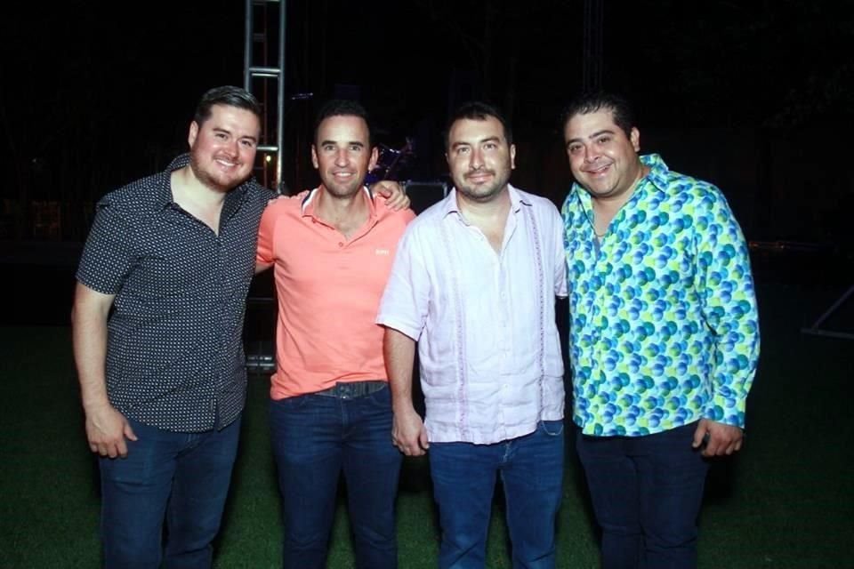 Adrián Rodríguez, Jorge Rodríguez, Juber Sepúlveda y Mario Garza