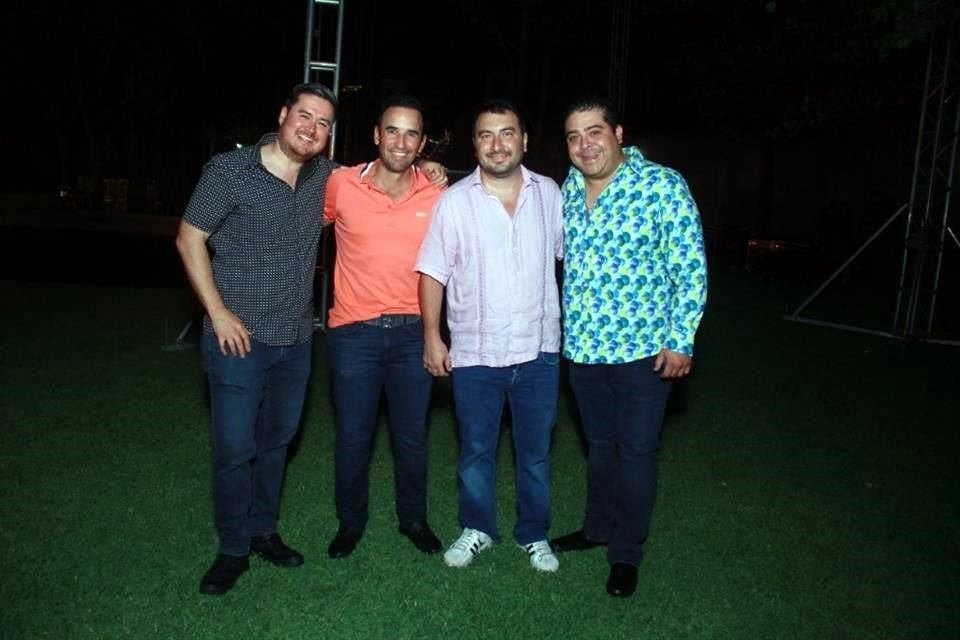 Adrián Rodríguez, Jorge Rodríguez, Juber Sepúlveda y Mario Garza