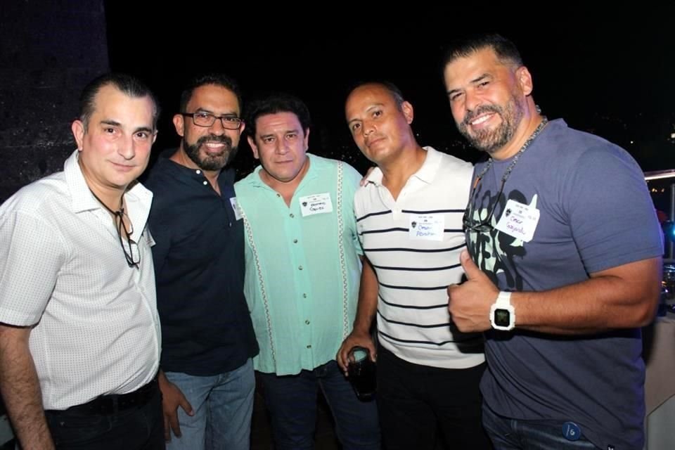 Luis Castillo, Pablo Campos, Homero Garza, César Abrahm y César Guajardo