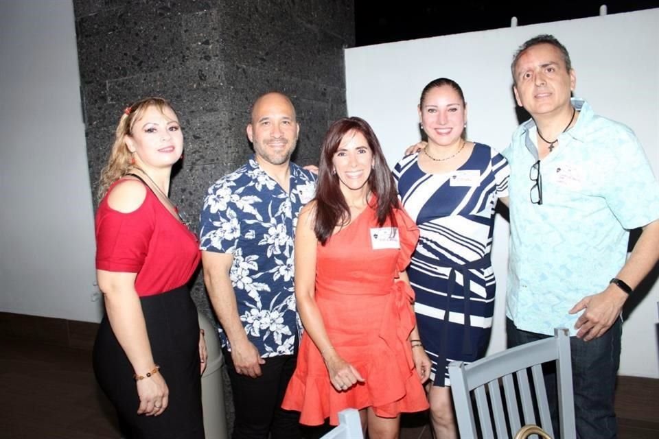 Ana Karina Bouchspies Guerra, Esteban Caldera, Katia Rendón, Olinda Treviño y Alberto de León