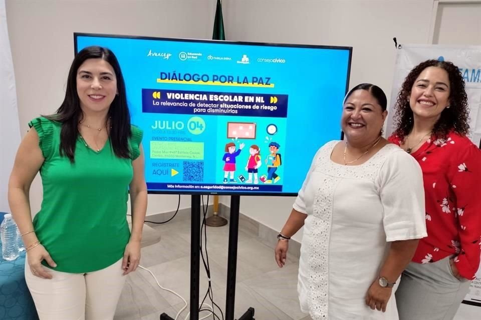 Consejo Cívico convoca al diálogo 'Violencia Escolar en Nuevo León: La relevancia de detectar situaciones para luego disminuirlas'.