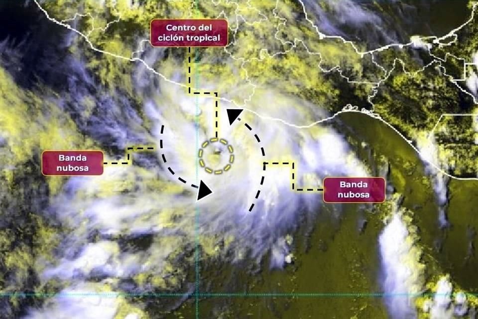 Se prevén lluvias de muy fuertes a puntuales en estados del occidente, centro, sur y sureste de México.