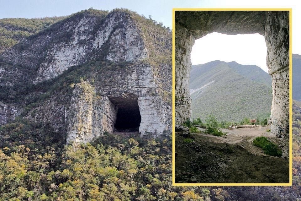 Entre las 18:00 y las 19:00 horas, millones de murciélagos salen a buscar su alimento desde la Cueva La Boca.