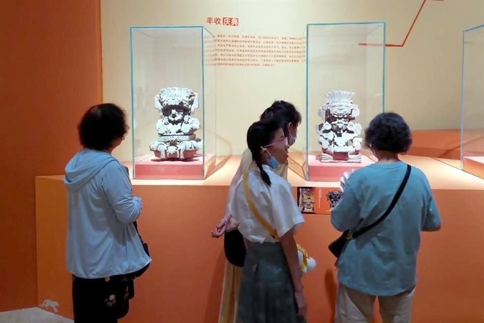 La exposición 'El Jaguar, Un Tótem de Mesoamérica' se presenta desde ayer en el museo de Human, en China.