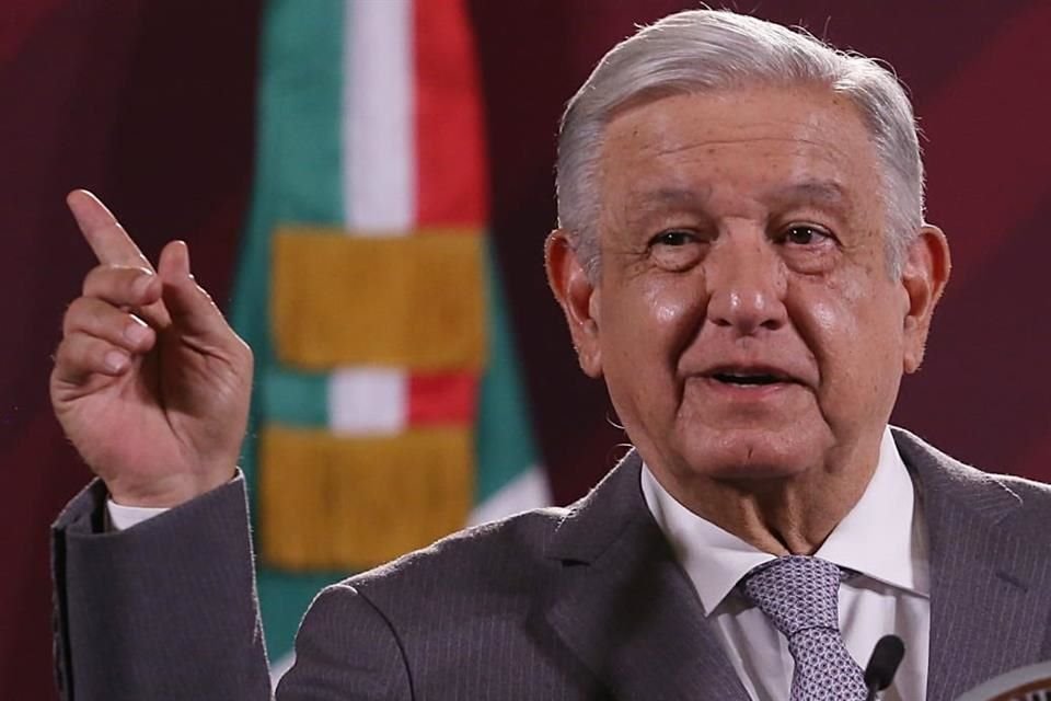 El Presidente López Obrador en conferencia de prensa.