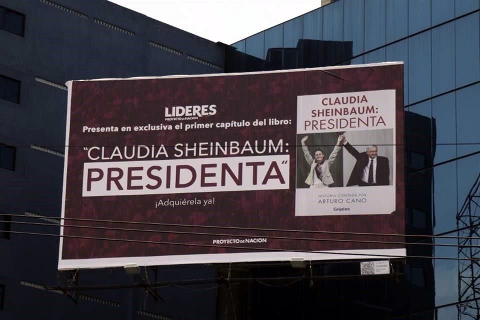 En el conteo de REFORMA, las carteleras donde promueve la figura de Claudia Sheinbaum se ubican en segunda posición con 34 anuncios.