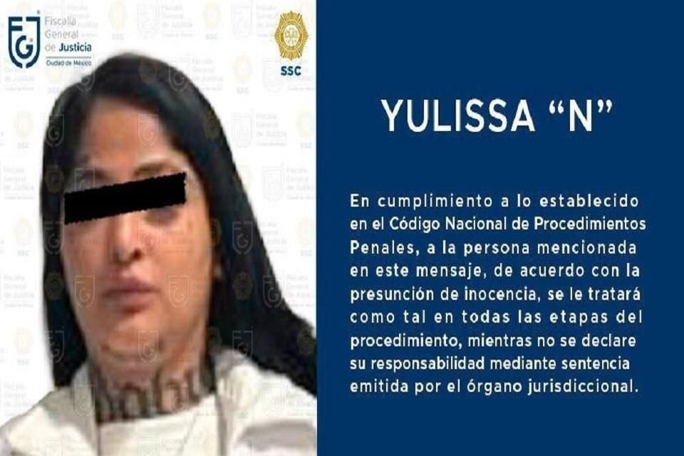 Un Juez de Control en el Reclusorio Norte determinó que Yulissa siga su proceso en libertad.