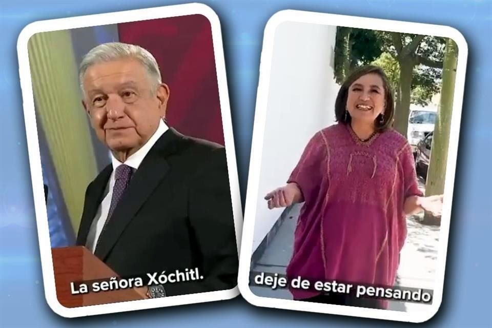 La aspirante presidencial aprovechó las menciones de AMLO para hacer un video.