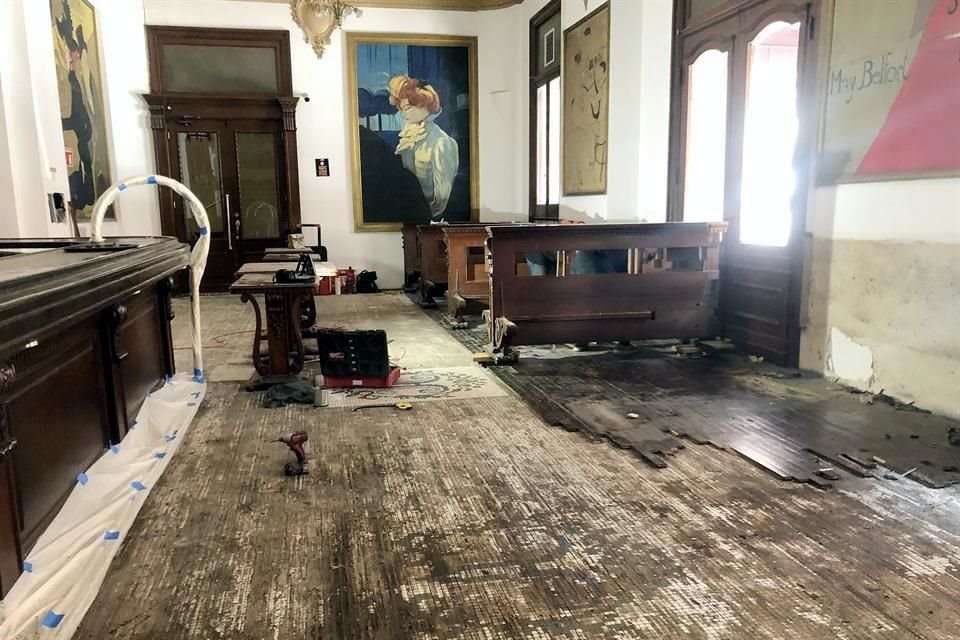 La restauración busca recuperar detalles originales del Gran Hotel Ancira.