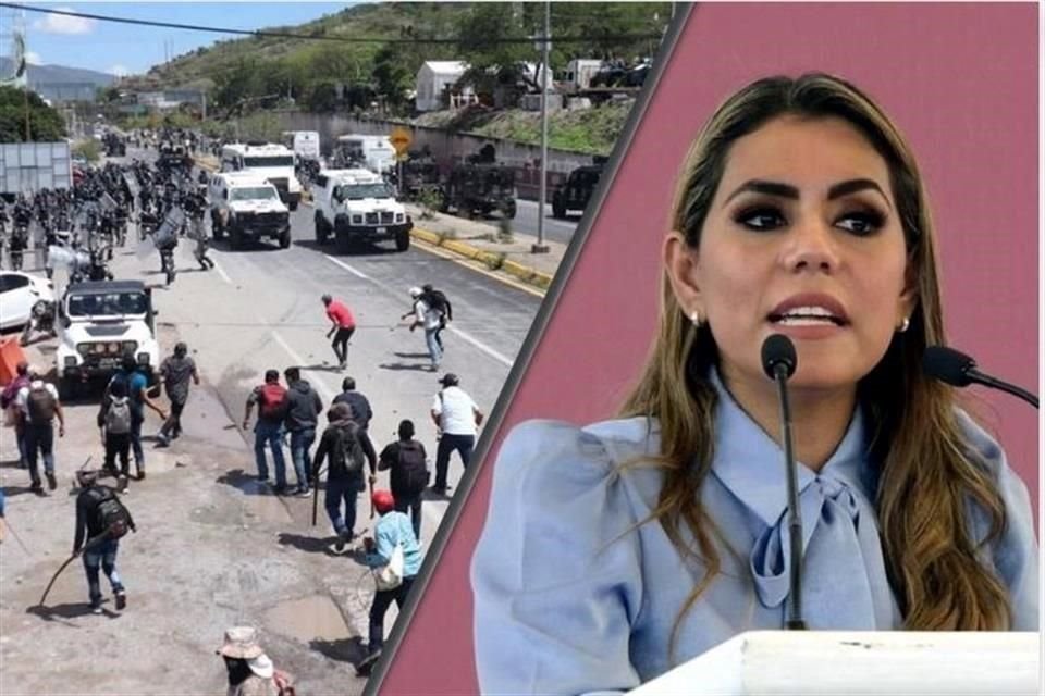 Evelyn Salgado, Gobernadora de Guerrero, ofreció diálogo a pobladores que enfrentaron a golpes a policías y la GN.