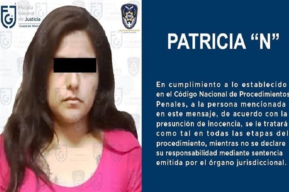 De acuerdo con la Fiscal, Paola acudió a un domicilio con Patricia 'N', quien fue detenida.