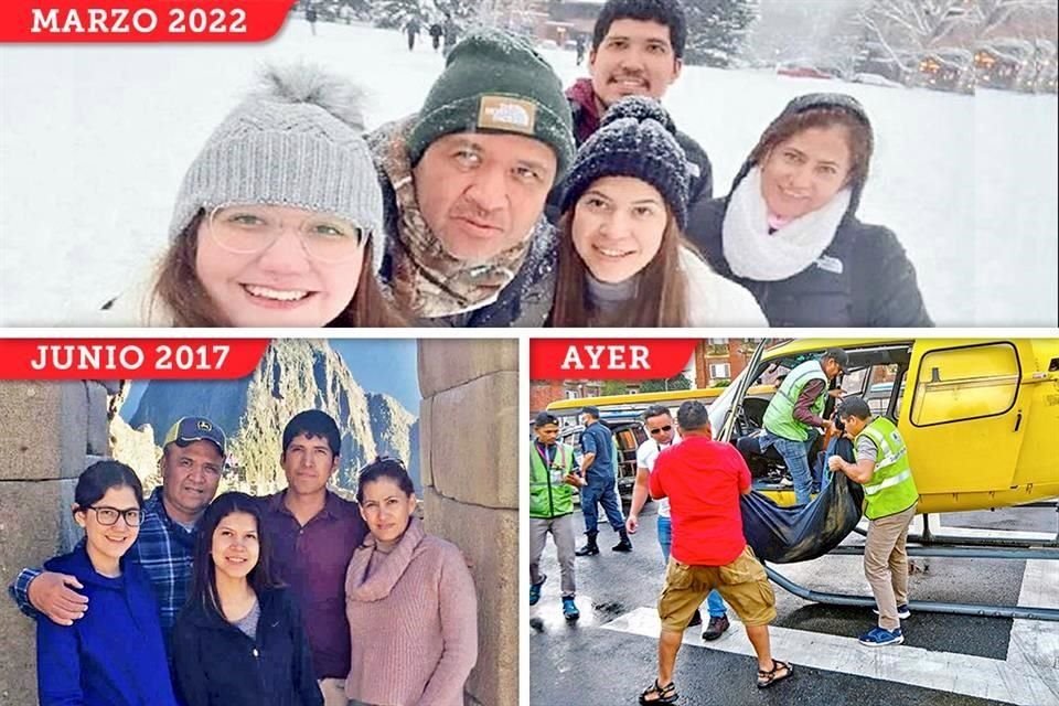 Ismael Sifuentes, Luz María González y sus 3 hijos, Fernando, Abril y María José, viajaban juntos, como se ve en imágenes compartidas en sus redes. Ayer fallecieron al caer su helicóptero en Nepal.