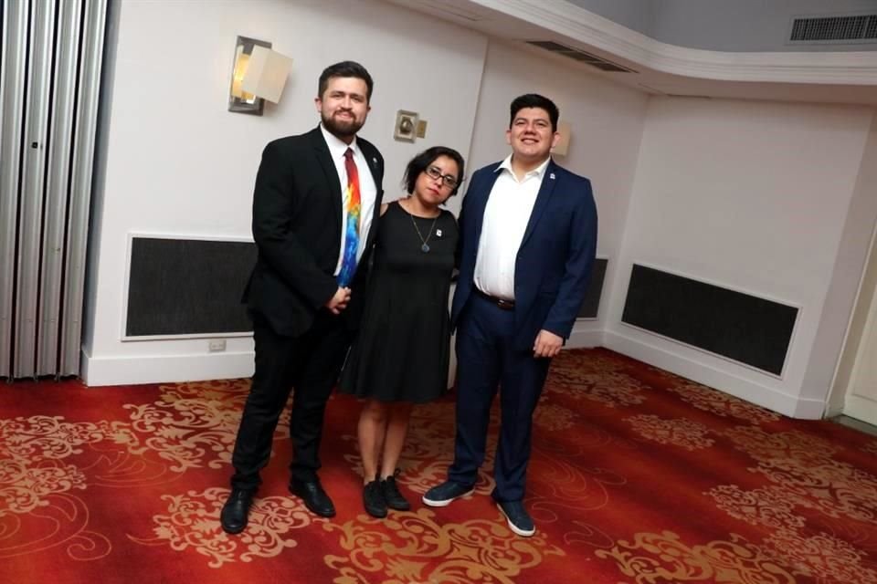 Manuel Ojeda, Dalia López y Ramón Andrade