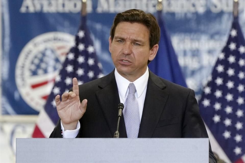 El Gobernador Ron DeSantis durante un evento de campaña el 18 de julio del 2023.