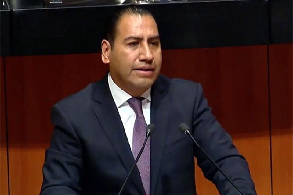 Eduardo Ramírez Aguilar, jefe de la bancada de Morena en el Senado.