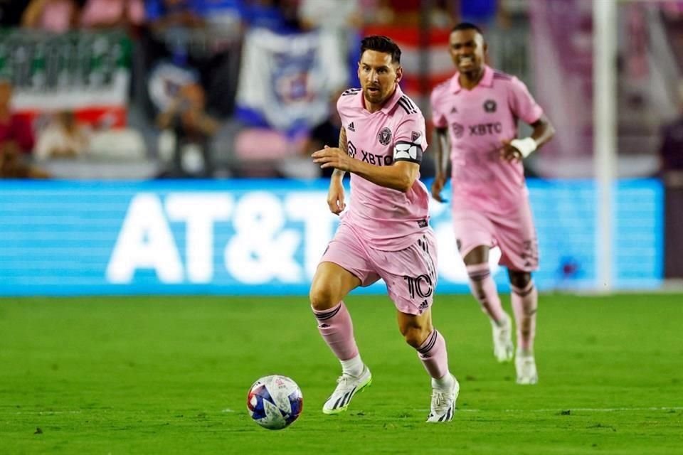 Lionel Messi entró de cambio al minuto 55 cuando el Inter de Miami ganaba 1-0 al Cruz Azul.