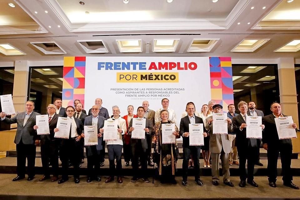 El Frente Amplio por México fue creado por el PRI, PAN y PRD, así como por organizaciones ciudadanas.