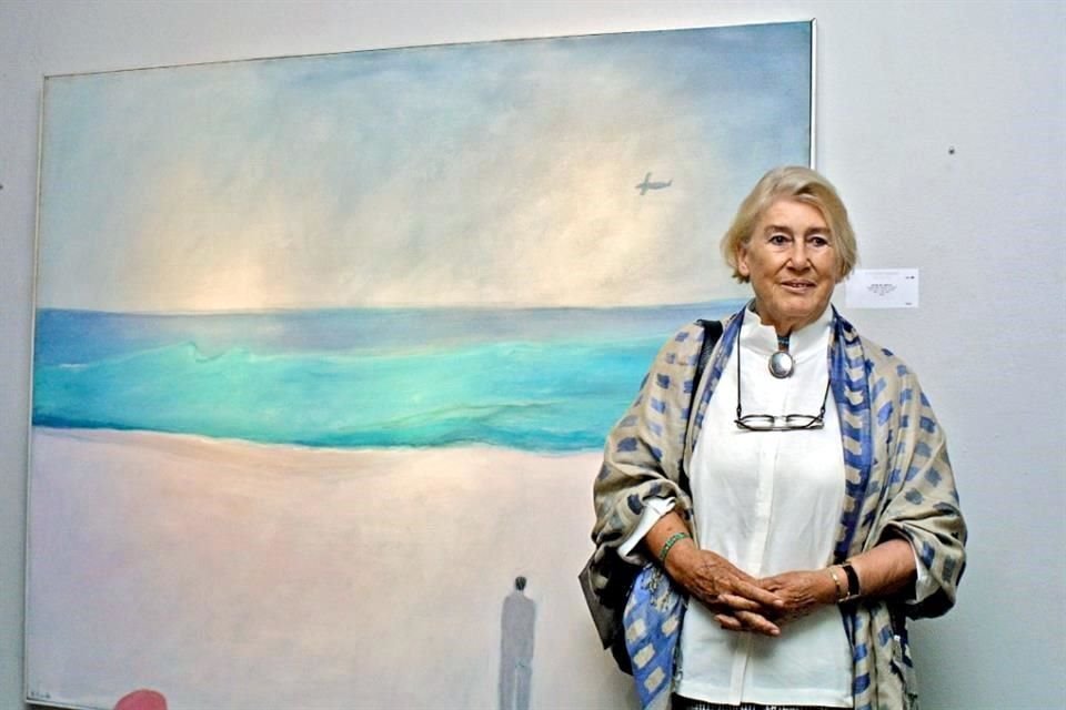 Joy Laville en la Galería Arte Actual Mexicano donde abrió su exposición 'Siempre', en el 2003.