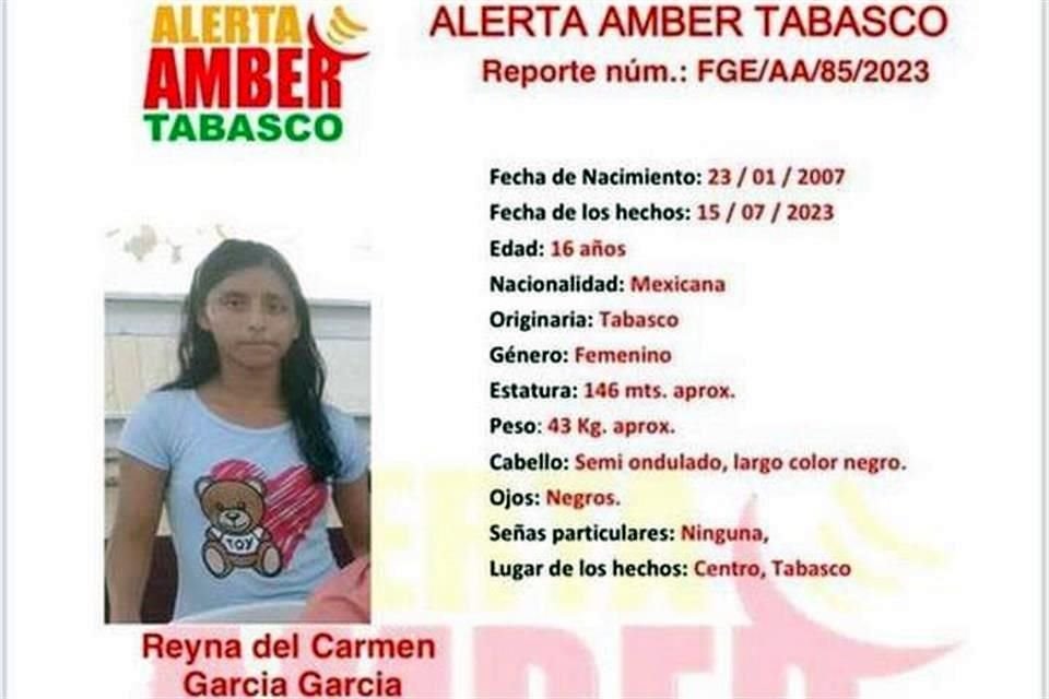 Una adolescente que había sido reportada como desaparecida en Tabasco, es localizada en la Colonia Hacienda de Escobedo, en Escobedo.