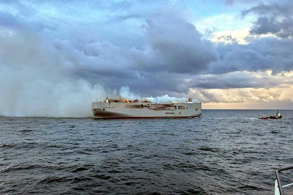 El barco con matrícula de Panamá se dirigía de Alemania a Egipto.