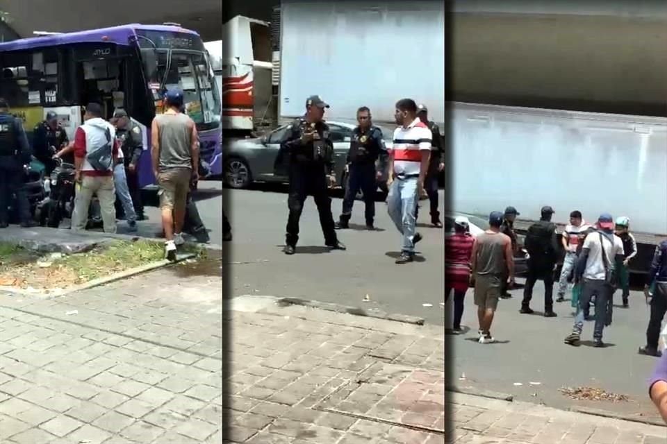 El altercado ocurrió la tarde del miércoles en la esquina de Eje 2 Oriente Congreso de la Unión y Calle Oriente 28.